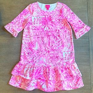 Lilly Pulitzer Kailyn Pink Blossom Palm Beach Dress